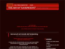 Tablet Screenshot of lockpicking.it